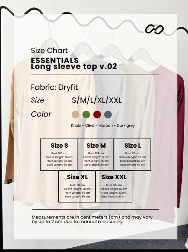 ESSENTIAL Long Sleeve Top V.02 - Gambar 2